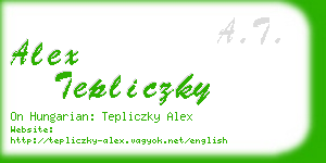 alex tepliczky business card